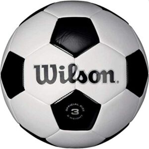 WILSON Traditional Soccer Ball – Black/White, Size 4