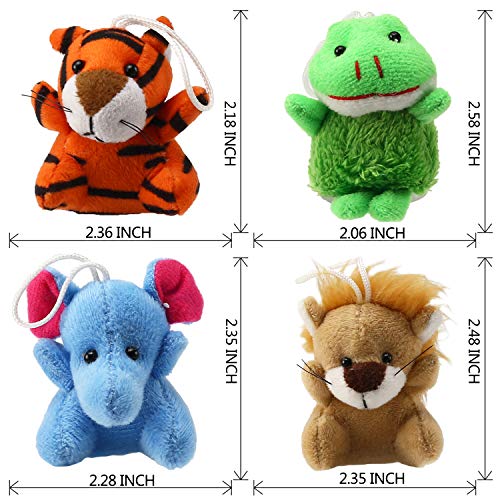 Laxdacee 32 Piece Mini Plush Animal Toy Set, Cute Small Animals Plush Keychain Decoration for Themed Parties, Kindergarten Gift, Teacher Student Award, Goody Bags Filler for Boys Girls Child Kid | The Storepaperoomates Retail Market - Fast Affordable Shopping