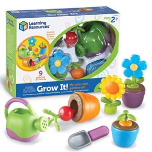 Learning Resources New Sprouts Grow It! Toddler Gardening Set – 9 Pieces, Ages 2+ Toddler Learning Toys, Preschool Garden Toys Gifts for Boys and Girls