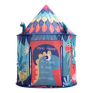 Unique Dinosaur Kids Tent as Kids Toys| Pop Up Play Tent as Kids Playhouse Indoor Outdoor| Tent for Kids as kidTent & Princess Tent | Kids Play Tent as Gifts for 3, 4, 5 Years Old Boys & Girls