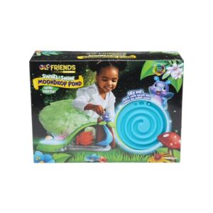 Playskool Glo Friends – Swirl & Shine MoonDrop Pond — Glowing, Musical Pond — Glowing Firefly Toy and Playset — SEL Toy — Ages 2+