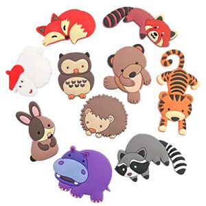 VLOOK Fridge Magnets Kids Cartoon Zoo Animal Magnetic Toys Toddler Refrigerator Magnets for Whiteboard Baby Magnets