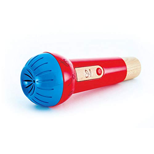 Hape Mighty Echo Microphone | Battery-Free Voice Amplifying Microphone Toy for Kids 1 Year & Up, Red, Model Number: E0337, L: 3.1, W: 3.1, H: 8.6 inch | The Storepaperoomates Retail Market - Fast Affordable Shopping