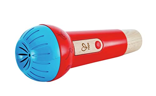 Hape Mighty Echo Microphone | Battery-Free Voice Amplifying Microphone Toy for Kids 1 Year & Up, Red, Model Number: E0337, L: 3.1, W: 3.1, H: 8.6 inch | The Storepaperoomates Retail Market - Fast Affordable Shopping