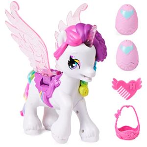 Hatchimals CollEGGtibles, Hatchicorn Unicorn Toy with Flapping Wings, Over 60 Lights & Sounds, 2 Exclusive Babies, Christmas Kids Toys for Girls