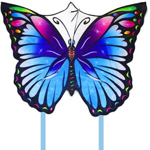 Flerigh Large Butterfly Kite for Kids and Adults Easy to Fly and Assemble for Beginner, Children Kites for Ages 8-12 Professional for Beach