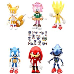 Blue Hedgehog Dolls, Sonic Movable Dolls, Cake Decoration Dolls, Role Playing Dolls, Blue Hedgehog Stickers, Children’s Party Gifts.