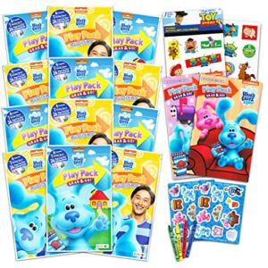 Blues Clues Party Favors Packs ~ Bundle Includes 12 Sets with Blue’s Clues and You! Stickers, Coloring Books and Crayons (Blues Clues Party Supplies)