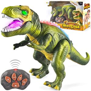JOYIN Robot Dinosaur Toy for Kids Boys 3 4 5 6 7 8+, Big T rex Dinosaur Toy with Light and Realistic Roaring Sound, Walking and Dancing Dino Toy, Electronic Steam Toy, Christmas Birthday Gift for Kids