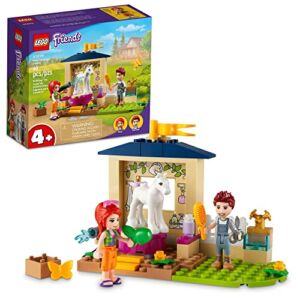 LEGO Friends Pony-Washing Stable 41696 Building Toy Set for Girls, Boys, and Kids Ages 4+ (60 Pieces)