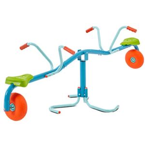 TP Toys Spiro Spin Teeter Totter – Bounces and Spins 360 Degrees, Blue/Green