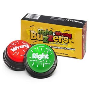 Right & Wrong Answer Buzzers (2 pcs) New & Improved