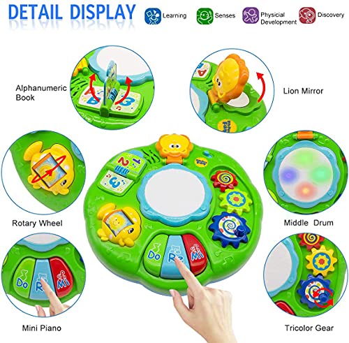 Baby Toys Musical Learning Table 12x12x7inch Music Activity Center Table Toys for Infant Babies Toddler Kids Boys Girls | The Storepaperoomates Retail Market - Fast Affordable Shopping