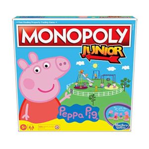 Monopoly Junior: Peppa Pig Edition Board Game for 2-4 Players, Indoor Game for Kids Ages 5 and Up