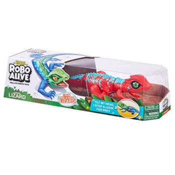 Robo Alive Lurking Lizard Series 2 Red Blue by ZURU Battery-Powered Robotic Interactive Electronic Reptile Toy That Moves (Red Blue) | The Storepaperoomates Retail Market - Fast Affordable Shopping