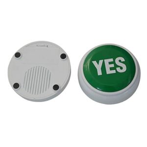 Anniston Kids Toys, 2Pcs Electronic Talking YES NO Sound Button Green Red Event Toy Party Supplies Novelty & Gag Toys Perfect Fun Time Play Activity Gift for Boys Girls, YES#