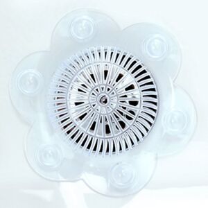SlipX Solutions Stop-A-Clog Drain Protectors Trap Hair, 2 Hair Catchers Per Package (Plastic, 5 inch Diameter, Clear)