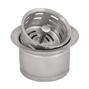 Ruvati Deep Garbage Disposal Flange with Basket Strainer for Kitchen Sinks – Stainless Steel – RVA1049ST