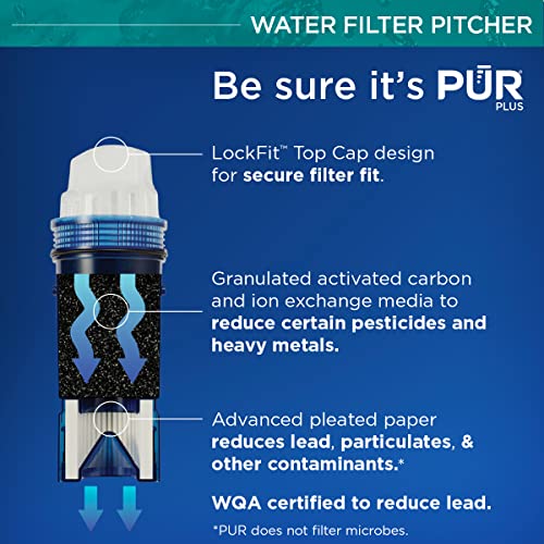 PUR Plus Water Pitcher Filtration System, 7 Cup, White, PPT711W | The Storepaperoomates Retail Market - Fast Affordable Shopping