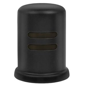 Dishwasher Air Gap Cover D201-1-62 Fits Most Air Gap Bodies with Solid Brass Inside and Black Stoving Varnish Surface, Pack of 1
