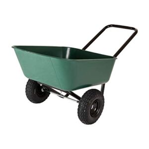 Garden Star 70019 Garden Barrow Dual-Wheel Wheelbarrow/Garden Cart