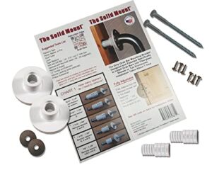 Grab Bar Mounting Kit for Fiberglass Showers – Install Grab Bars into Fiberglass Showers in About 1 Hour or Less. – The Solid Mount – Specifically Designed and Patented for Fiberglass Showers.