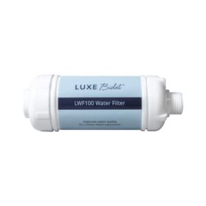 LUXE Bidet 4-in-1 Filtration Water Filter, with PP Cotton, Ion Filtration, and Calcium Salts for Chlorine Removal, Designed to fit All Luxe Bidets