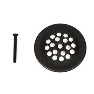 PF WaterWorks PF0915-ORB Bathtub/Bath Tub Shoe Grid/Strainer Cover 2-7/8 Inch with Matching Screw for use with Trip Lever Style Drain Assembly, Oil Rubbed Bronze