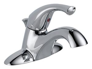 Delta Faucet 521-ECO-DST-A Single Handle Centerset Bathroom Faucet, Chrome,
