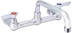 Krowne Silver Series 8″ Center Wall Mount Faucet, 8″ Spout