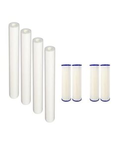 CFS Compatible with EQ-304-20 and EQ-PFC.35 Whole House Water Filters Pre Filters and Sub Micron Post Filters (8)