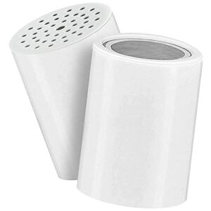 LOKBY 2-Pack Replacement 15-Stage Shower Filter Cartridge – Longest Lasting High Output Universal Shower Filter for Hard Water – Compatible with Any Shower Head Filter of Similar Design