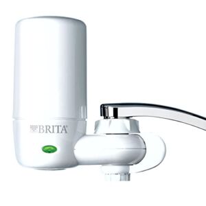 Brita Tap Water Filter System, Filter Change Reminder, Fits Standard Faucets Only, Complete, White