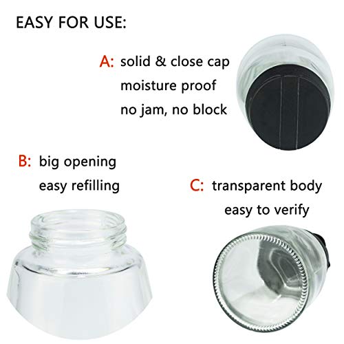 MILEKE Salt and Pepper Shakers, Moisture-Proof Condiment holders 150ML, 2/pack | The Storepaperoomates Retail Market - Fast Affordable Shopping