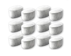Charcoal Water Coffee Filter Cartridges, Replaces Calphalon Style Water Coffee Filters- Set of 12