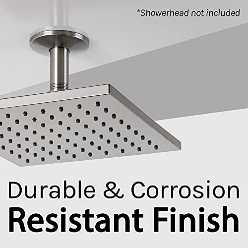 JS Jackson Supplies 3 in. Brushed Nickel Shower Arm for Ceiling-Mounted Rainfall Showerhead | The Storepaperoomates Retail Market - Fast Affordable Shopping