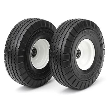 LAPP Wheels,Heavy Duty Comercial Grade, 4.10/3.50-4 Flat Free Tires, hand truck, utility cart replacement wheel, size 2-1/4” offset hub, 5/8” Bearing, 2 pack | The Storepaperoomates Retail Market - Fast Affordable Shopping