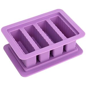 Butter Mold Tray, Silicone Butter Tray with Lid, Making Butter Stick/ Soap Bar/ Energy Bar/ Muffin/ Brownie