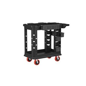 Suncast Commercial PUCHD1937 Heavy Duty Utility Cart – 19 Inch x 37 Inch – 500 Pounds Load Capacity, Black