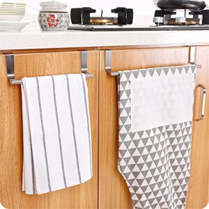 Stainless Steel Towel Rack Bathroom Towel Holder Stand Kitchen Cabinet Door Hanging Organizer Shelf Wall Mounted Towels Bar