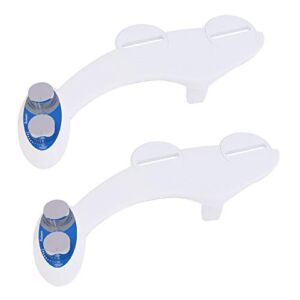 2 Pack Bidet Toilet Seat Attachment, Adjustable Water Pressure Bidet Sprayer for Toilet with 3 Modes, Non-Electric Bidet with Self-Cleaning Nozzles, Easy to Install.