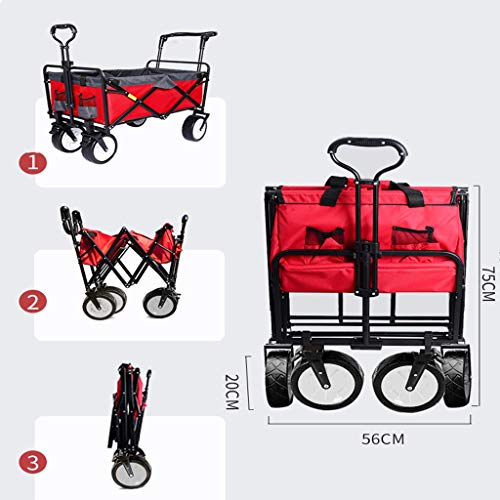 ZSCLLCQ Hand Trucks Outdoor Picnic Camping Trolley, Camping Cart, Moving Supermarket Shopping, Grocery Shopping, Folding Hand Push, Portable Trolley Trailer, Ground Push Cart, Foldable Shopping Trolle | The Storepaperoomates Retail Market - Fast Affordable Shopping