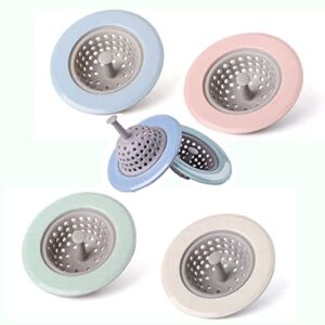 Kitchen Drain Sink Floor Drains Strainers Cover Clog Filter Bathroom Hair Filter The Circular Leak Covers a 4.3-Inch, 2.3-Inch Hole
