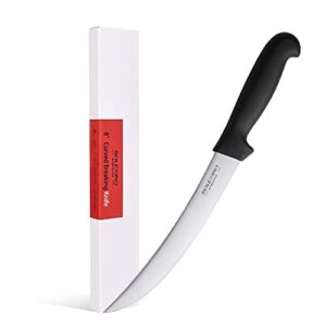 8 Inch Steak Knives , Curved Breaking Knife , Long Butcher Breaking slicer , Chef’s Meat Cutting Knife , High-carbon Stainless Steel Cimeter Scimitar Knife With ergonomic handle