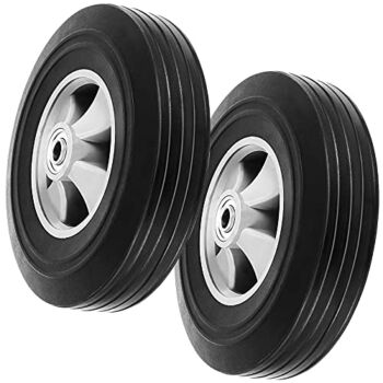 SEUNMUK 2 Pack 10″ x 2” Solid Rubber Hand Truck Wheel, 5/8 Inch Axle Heavy Duty Rubber Replacement Tires, Replacement Tire for Hand Truck, Garden Cart, 330 lb Load Capacity | The Storepaperoomates Retail Market - Fast Affordable Shopping