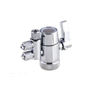 PureSec 2 Way Kitchen Faucet Diverter Valve/Splitter with Female M22(≈22mm) Thread and 1/4 OD RO Tubing outlet for Counter water Filter