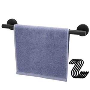 Songtec Black Towel Bar 16-Inch, Bathroom Towel Rack, Hand Towel Holder, Kitchen Dish Cloths Hanger, SUS304 Stainless Steel RUSTPROOF Wall Mount – Black