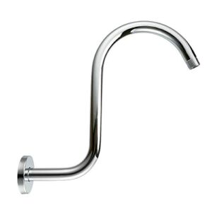 Purelux Goose Neck Shower Arm Water Outlet PJ1201 Made of Stainless Steel, Chrome Finish Showerhead Extension