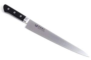 Yoshihiro INOX AUS-10 Stain-Resistant Steel Ice Hardened Sujihiki Slicer Chef Knife (10.5” (270mm))