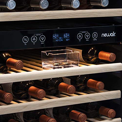 NewAir AWR-1160DB Premier Gold Series 116 Bottle Built-In Wine Cooler, Stainless Steel/Black | The Storepaperoomates Retail Market - Fast Affordable Shopping